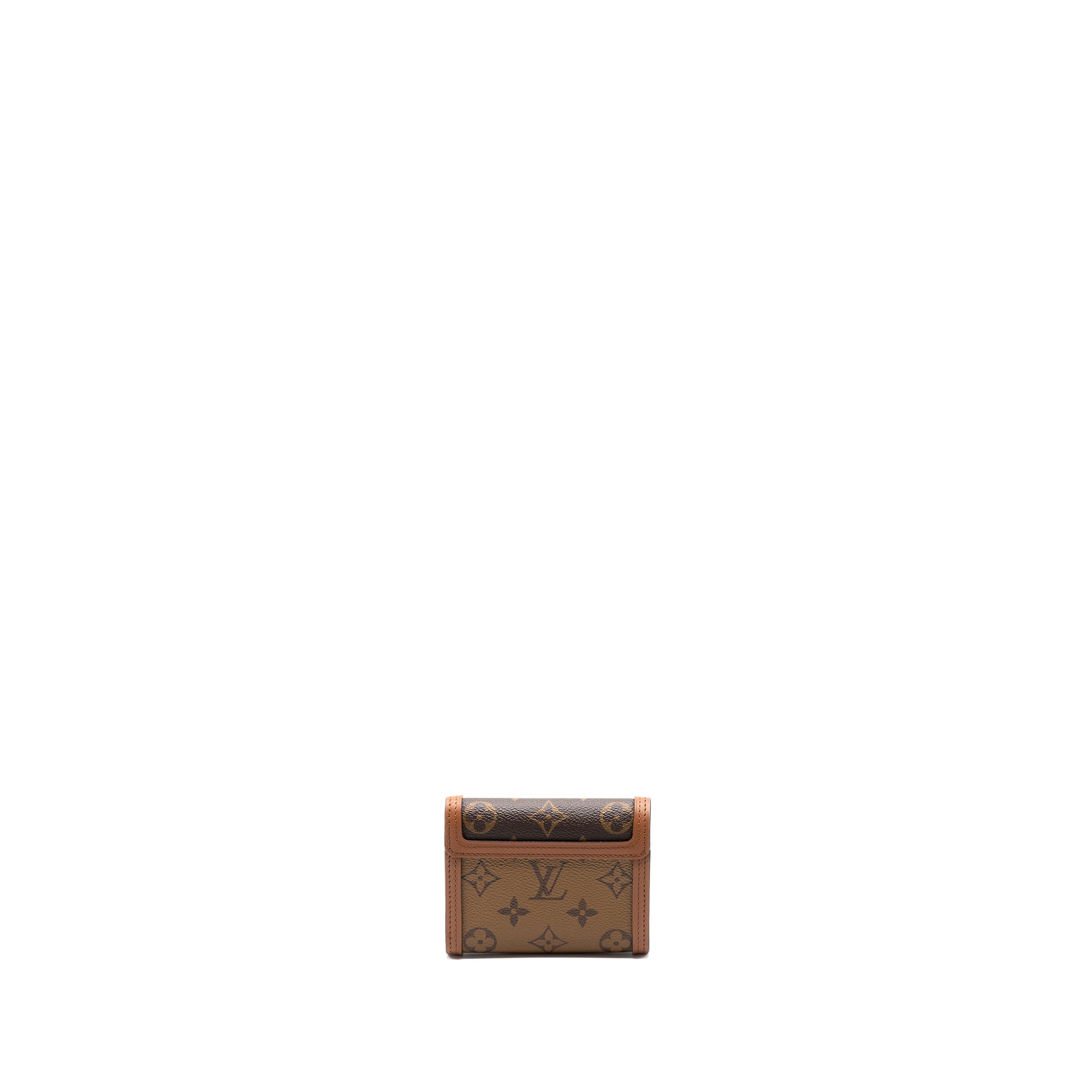AAA Replica Louis Vuitton LV DAUPHINE COMPACT WALLET MONOGRAM CANVAS GHW