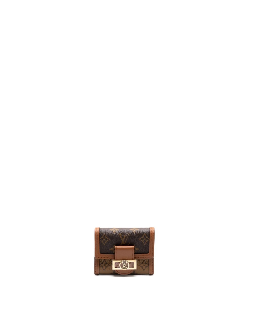AAA Replica Louis Vuitton LV DAUPHINE COMPACT WALLET MONOGRAM CANVAS GHW