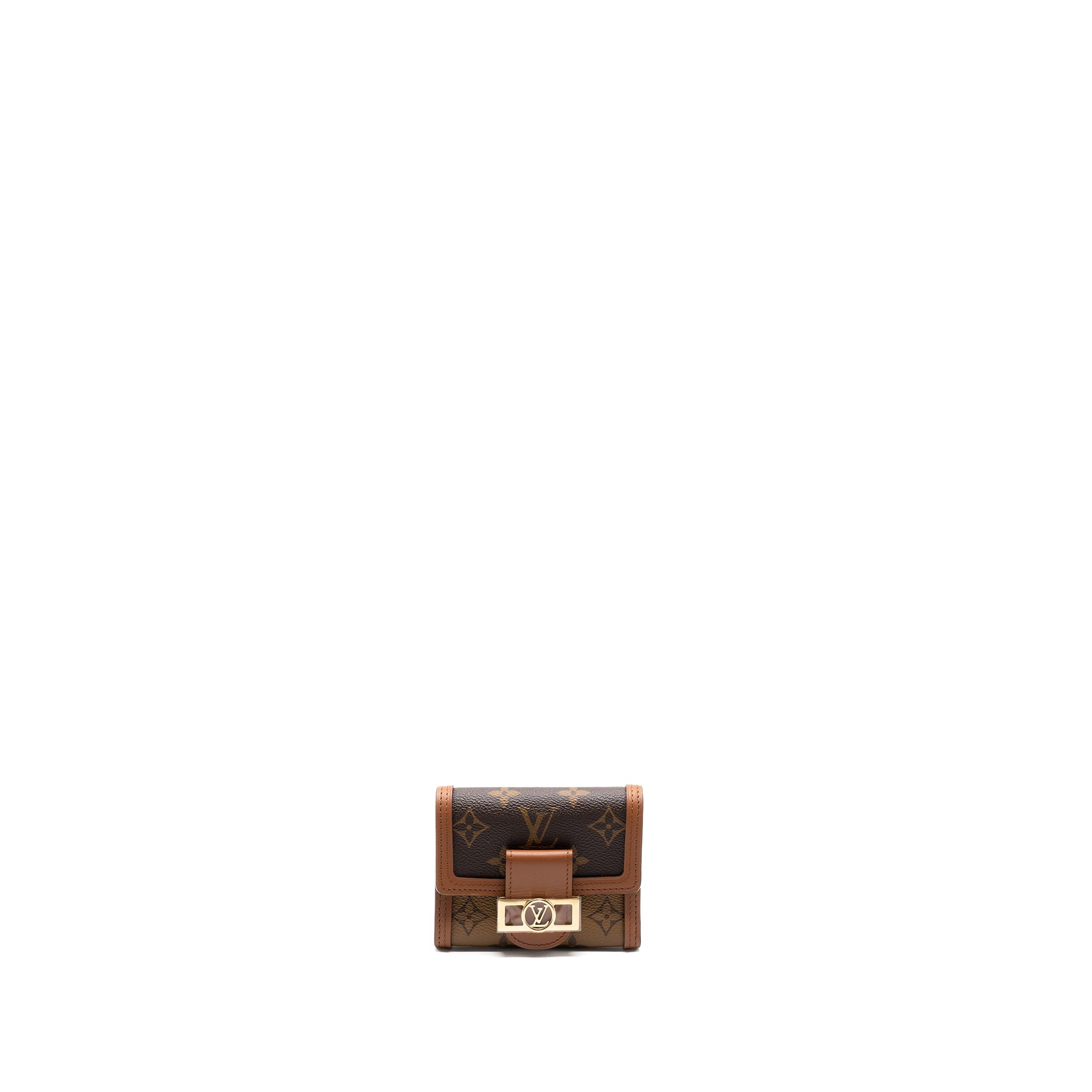 AAA Replica Louis Vuitton LV DAUPHINE COMPACT WALLET MONOGRAM CANVAS GHW