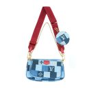 AAA Replica Louis Vuitton LV PATCHWORK MULTI-POCHETTE ACCESSOIRES BAG MONOGRAM DENIM GHW