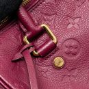 AAA Replica Louis Vuitton LV SPEEDY 25 BANDOULIERE MONOGRAM EMPREINTE PURPLE GHW