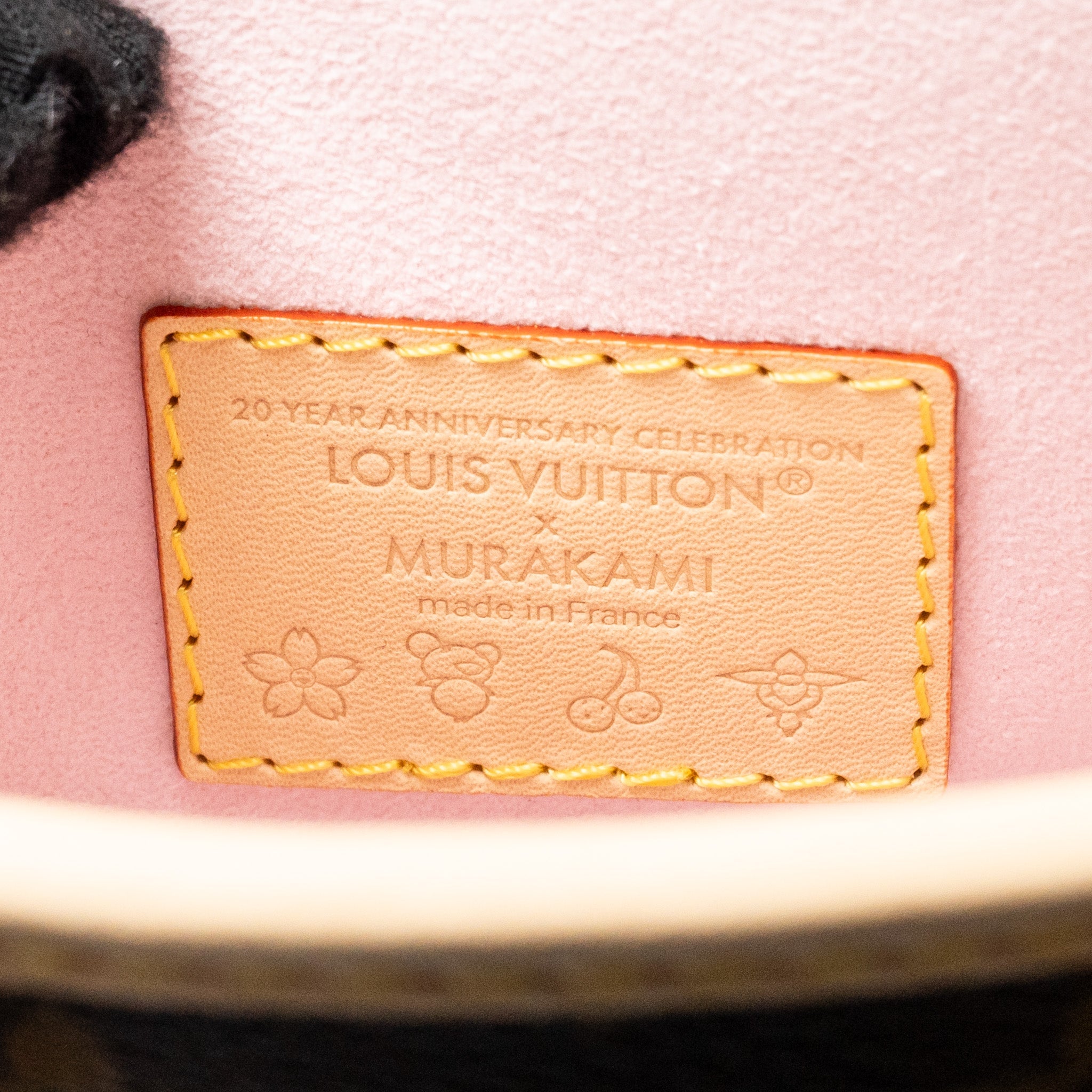 AAA Replica Louis Vuitton LV HARUKI MURAKAMI NANO BUCKET MONOGRAM CANVAS SAKURA BROWN GHW