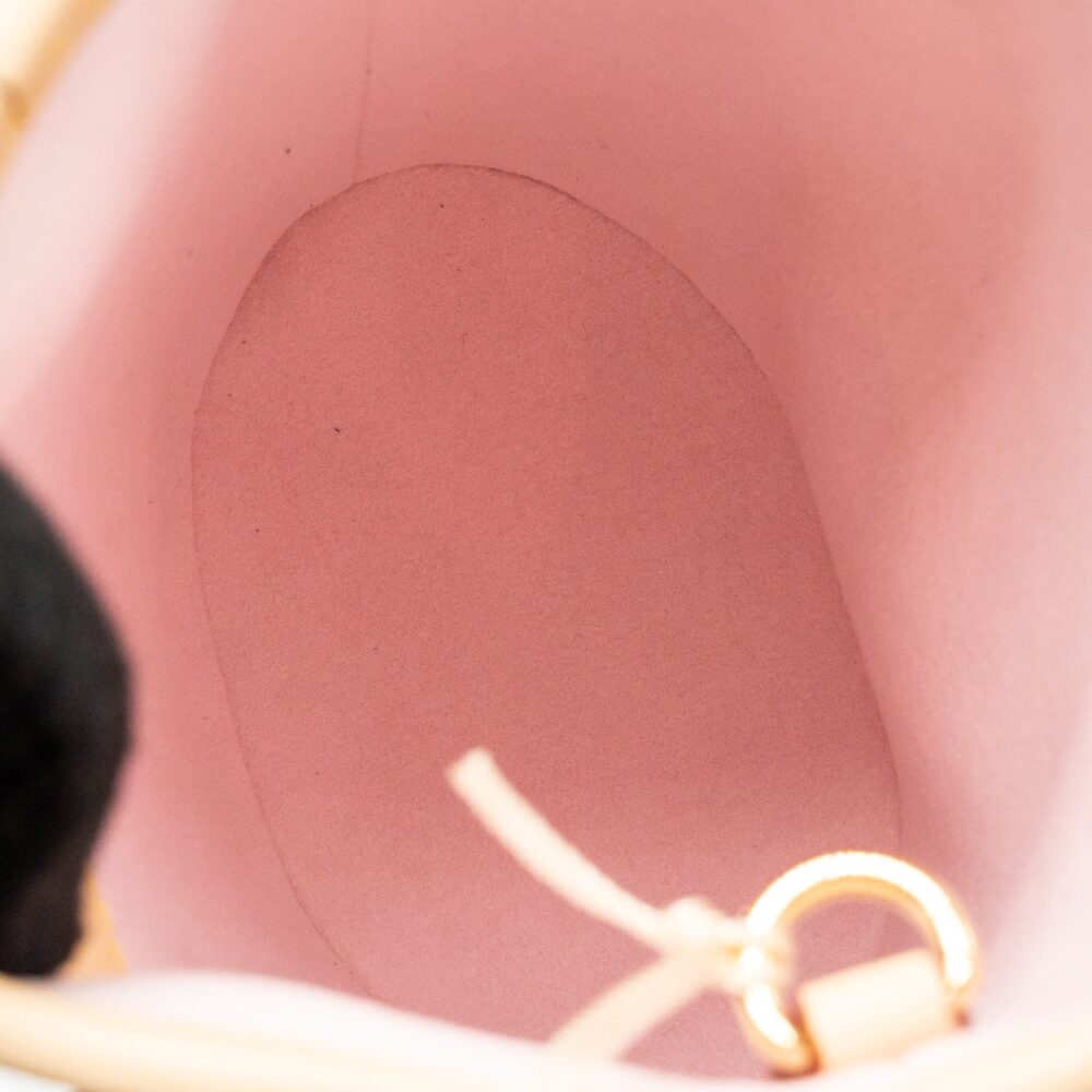 AAA Replica Louis Vuitton LV HARUKI MURAKAMI NANO BUCKET MONOGRAM CANVAS SAKURA BROWN GHW