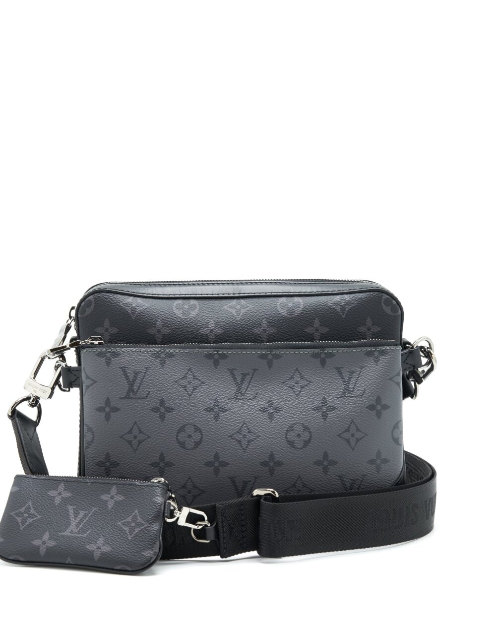 AAA Replica Louis Vuitton LV TRIO MESSENGER MONOGRAM ECLIPSE COATED CANVAS
