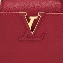 AAA Replica Louis Vuitton LV CAPUCINES MINI TAURILLON SCARLET GHW (NEW VERSION)