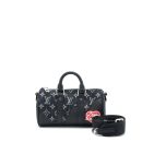 AAA Replica Louis Vuitton LV KEEPALL XS DENIM BLACK/LEATHER SHW