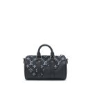 AAA Replica Louis Vuitton LV KEEPALL XS DENIM BLACK/LEATHER SHW