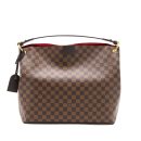 AAA Replica Louis Vuitton LV GRACEFUL MM DAMIER EBENE GHW