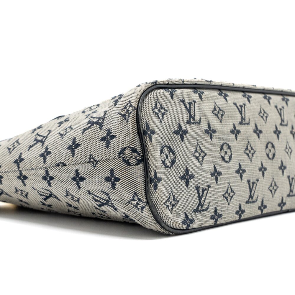 AAA Replica Louis Vuitton LV VINTAGE ZIP TOTE BAG FABRIC BLUE GHW