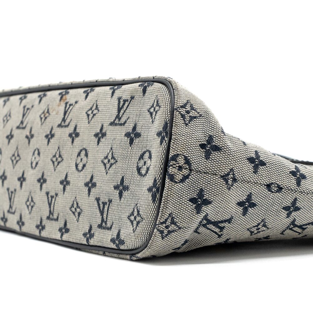 AAA Replica Louis Vuitton LV VINTAGE ZIP TOTE BAG FABRIC BLUE GHW