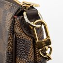 AAA Replica Louis Vuitton LV EVA POCHETTE DAMIER EBENE GHW