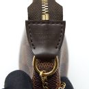 AAA Replica Louis Vuitton LV MINI POCHETTE ACCESSORIES DAMIER EBENE CANVAS GHW