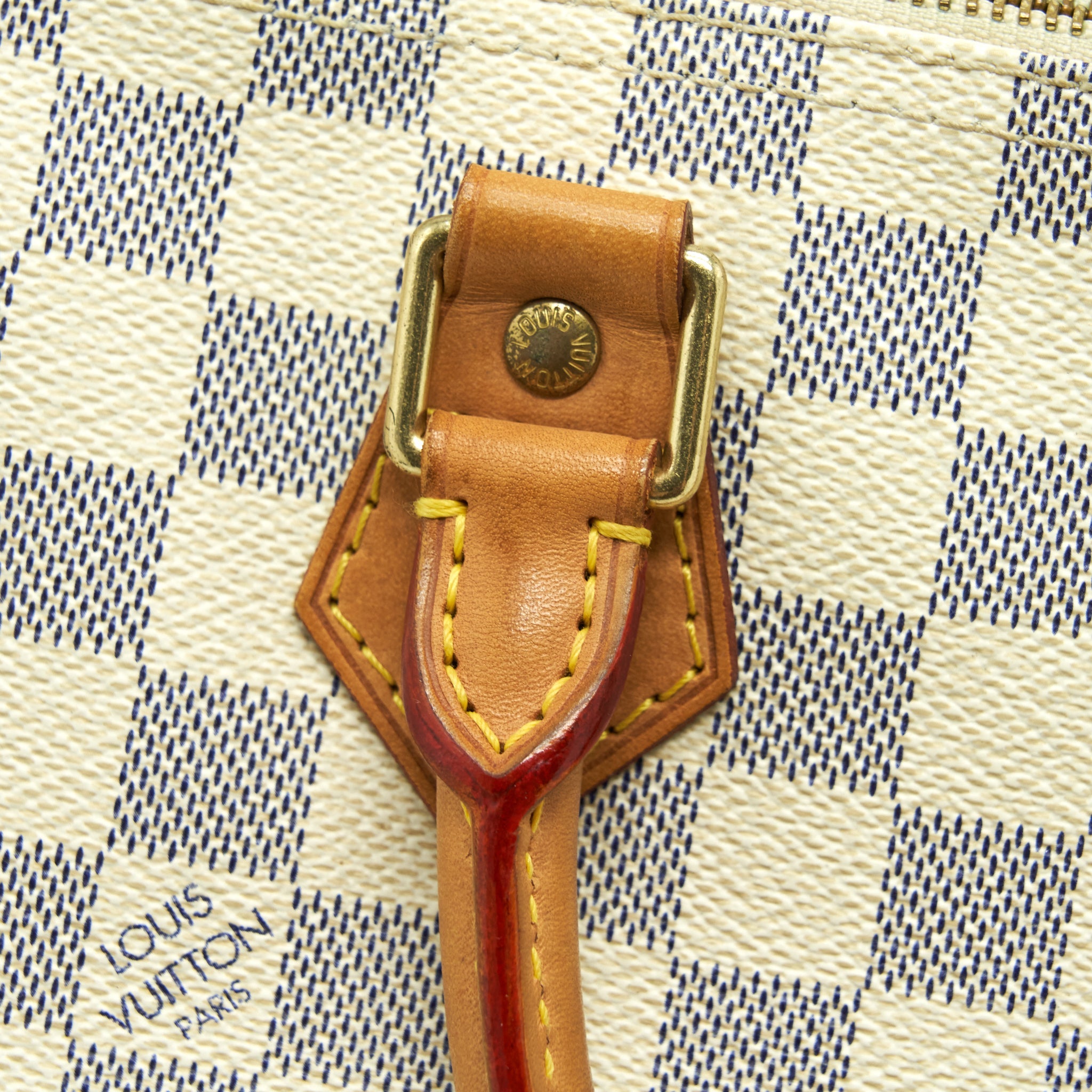 AAA Replica Louis Vuitton LV SPEEDY 30 DAMIER AZUR CANVAS GHW