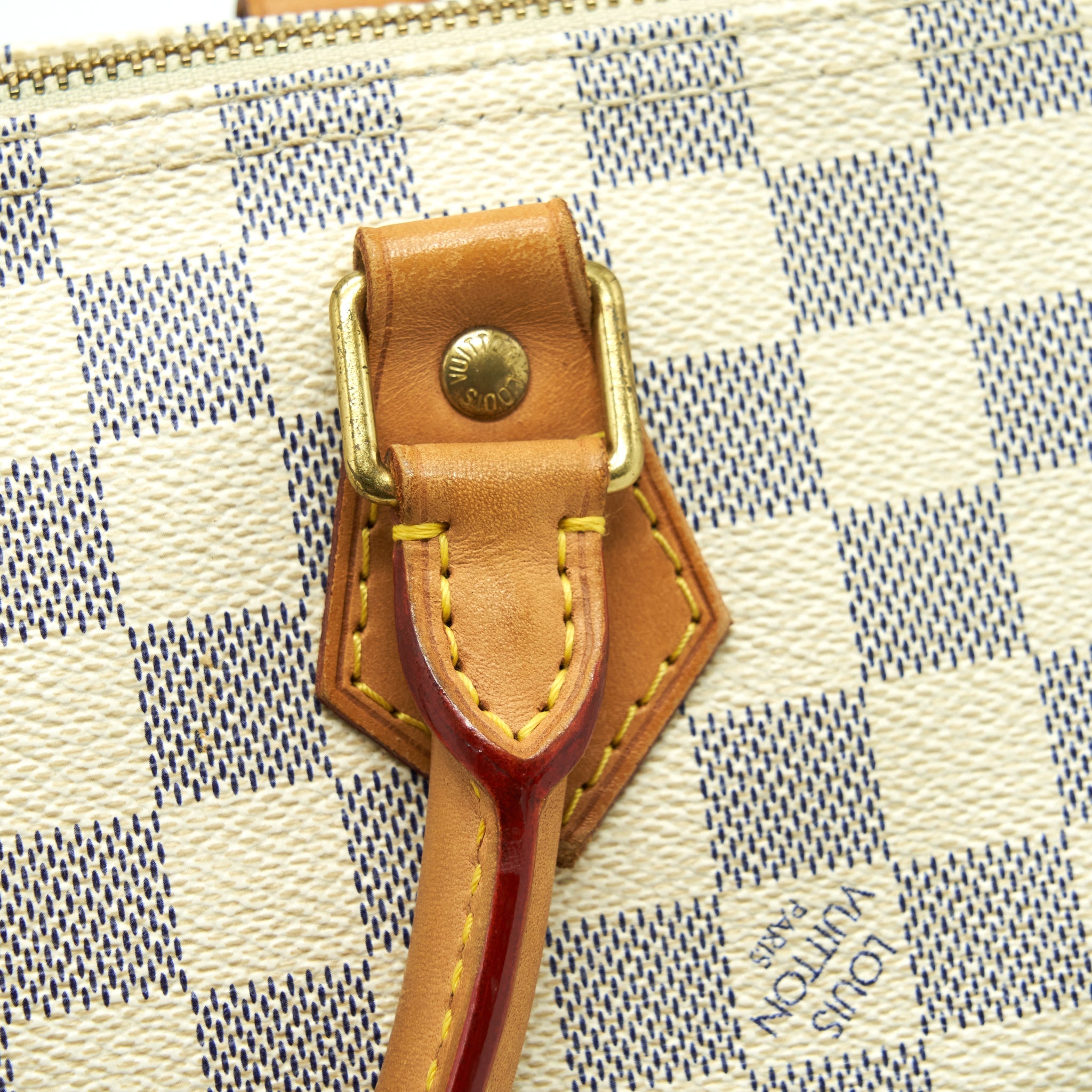 AAA Replica Louis Vuitton LV SPEEDY 30 DAMIER AZUR CANVAS GHW