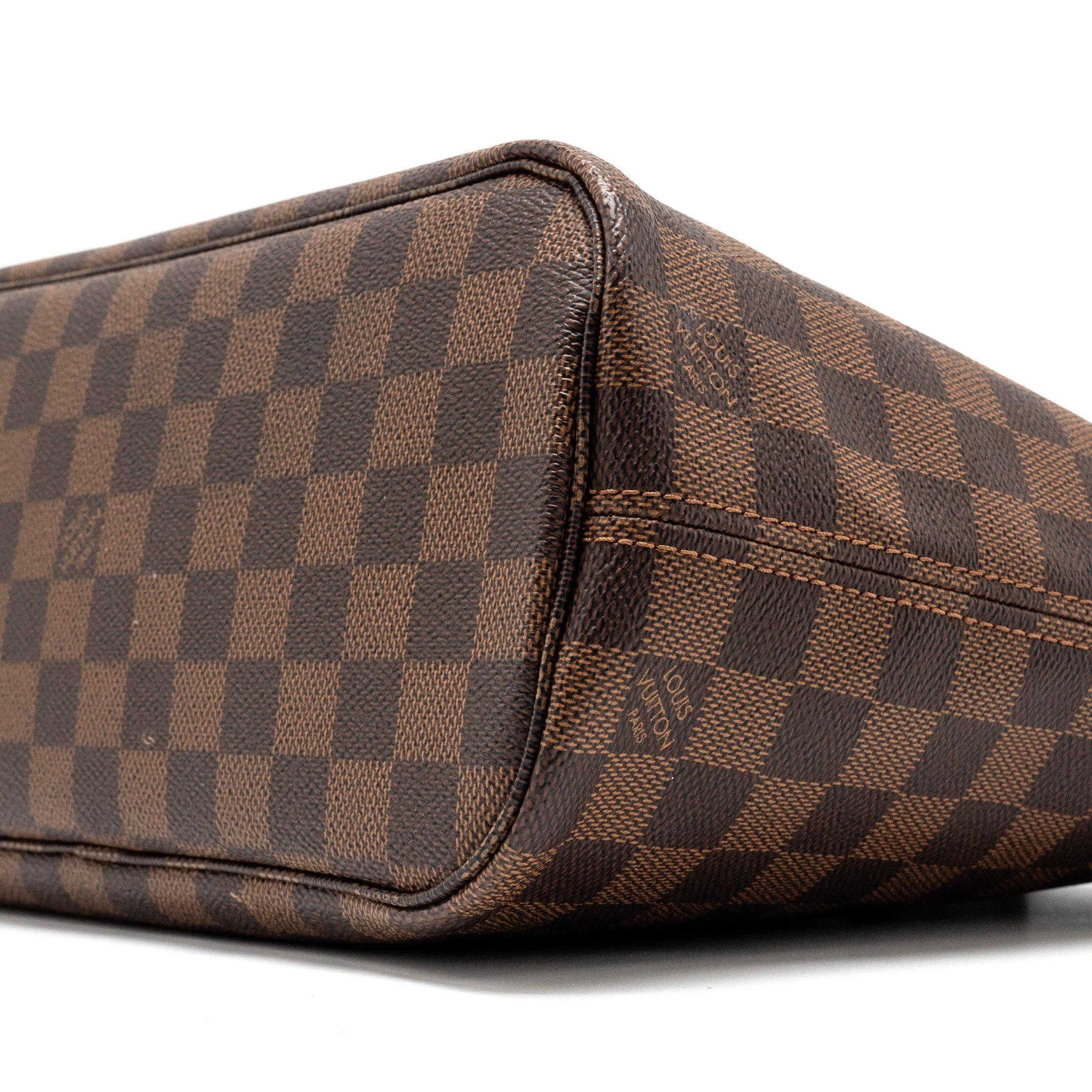 AAA Replica Louis Vuitton LV NEVERFULL PM DAMIER EBENE CANVAS GHW