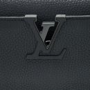 AAA Replica Louis Vuitton LV CAPUCINES BB TAURILLON SO BLACK WITH BLACK HARDWARE