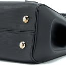 AAA Replica Louis Vuitton LV CLUNY MM EPI BLACK SHW WITH INITIAL S.S