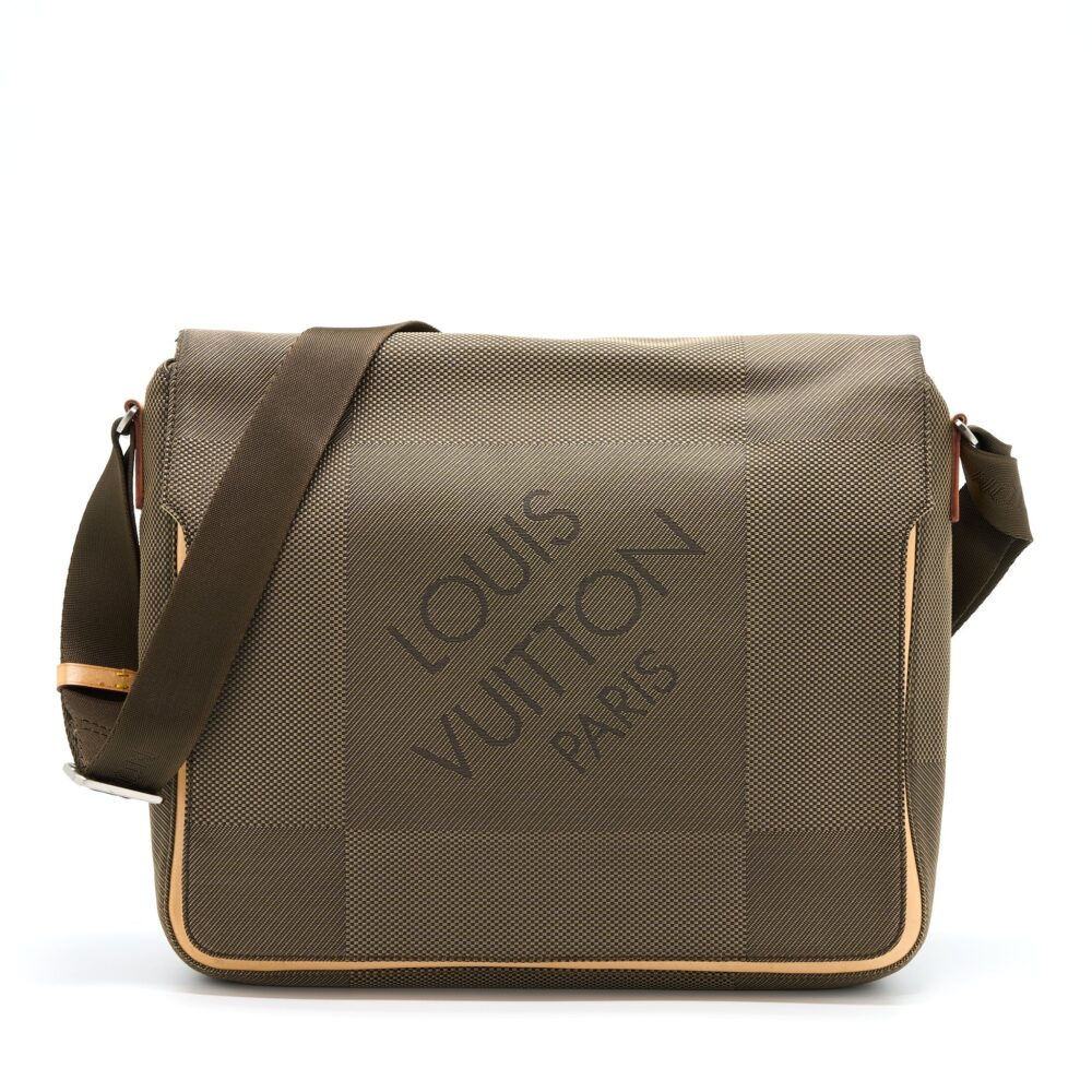 AAA Replica Louis Vuitton LV MESSENGER BAG FABRIC/BEIGE LEATHER MULTICOLOUR GHW