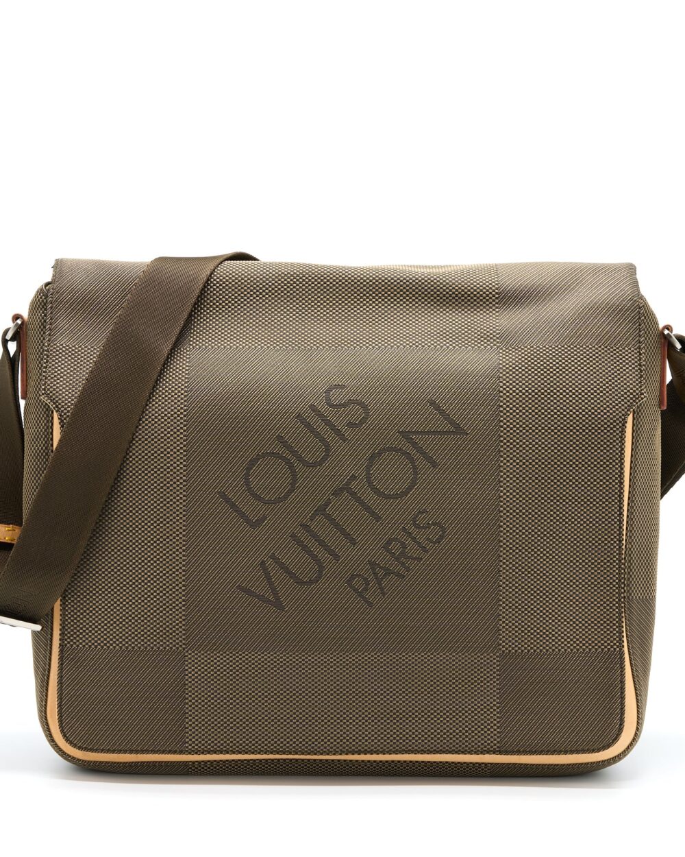 AAA Replica Louis Vuitton LV MESSENGER BAG FABRIC/BEIGE LEATHER MULTICOLOUR GHW