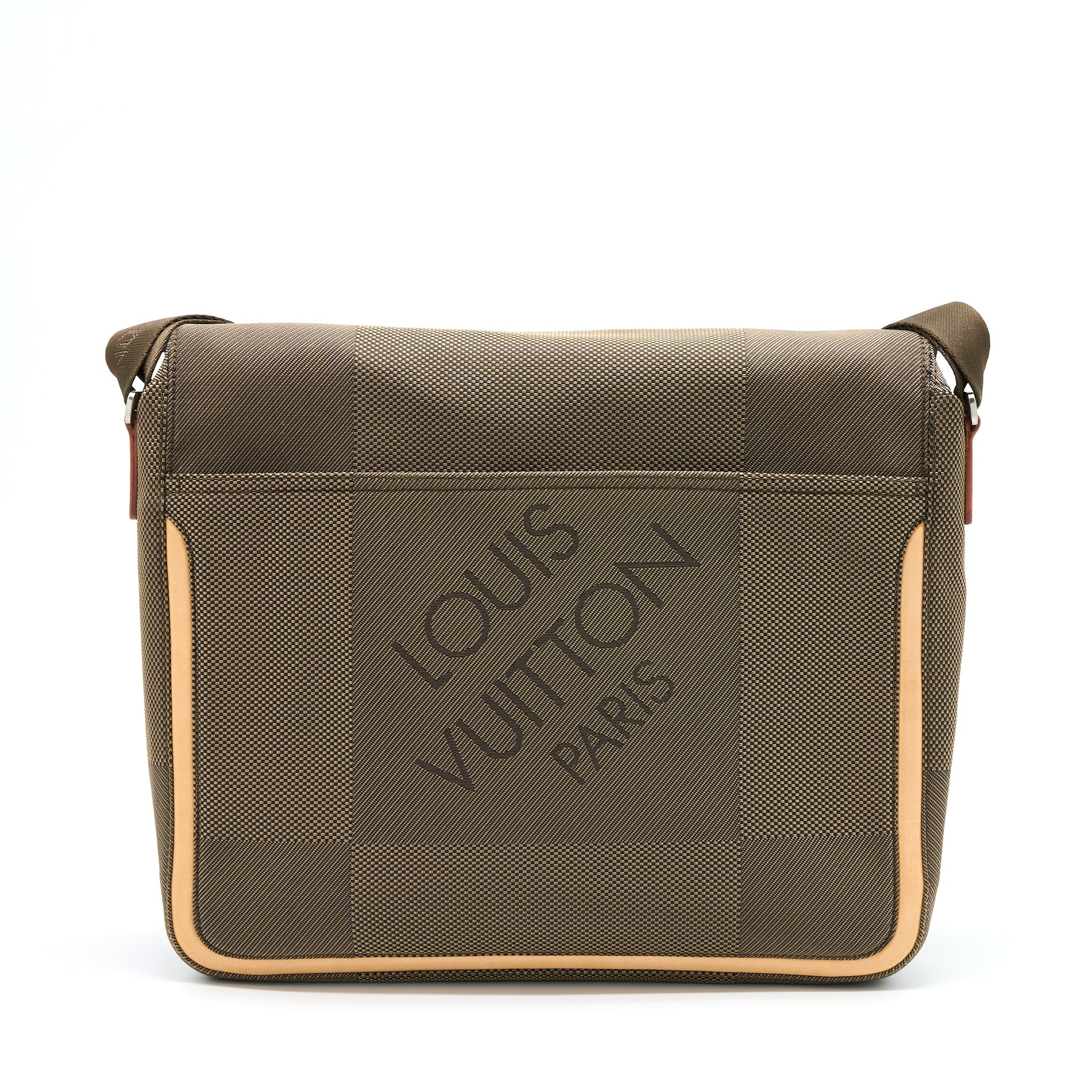 AAA Replica Louis Vuitton LV MESSENGER BAG FABRIC/BEIGE LEATHER MULTICOLOUR GHW