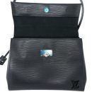 AAA Replica Louis Vuitton LV CLUNY MM EPI BLACK SHW WITH INITIAL S.S