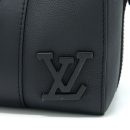 AAA Replica Louis Vuitton LV CITY KEEPALL GRAINED CALFSKIN BLACK WITH BLACK HARDWARE (NEW VERSION)