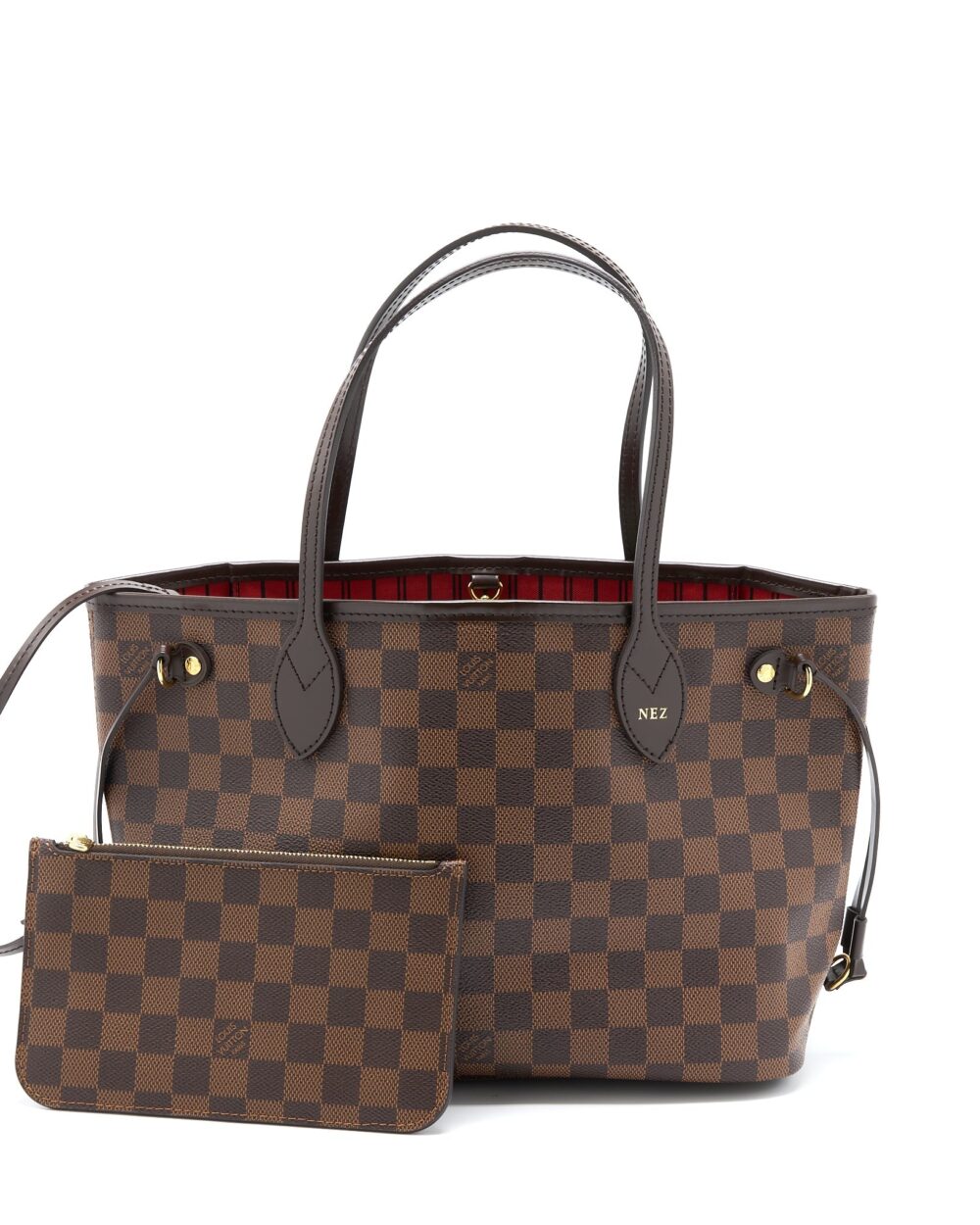 AAA Replica Louis Vuitton LV NEVERFULL PM DAMIER EBENE CANVAS GHW