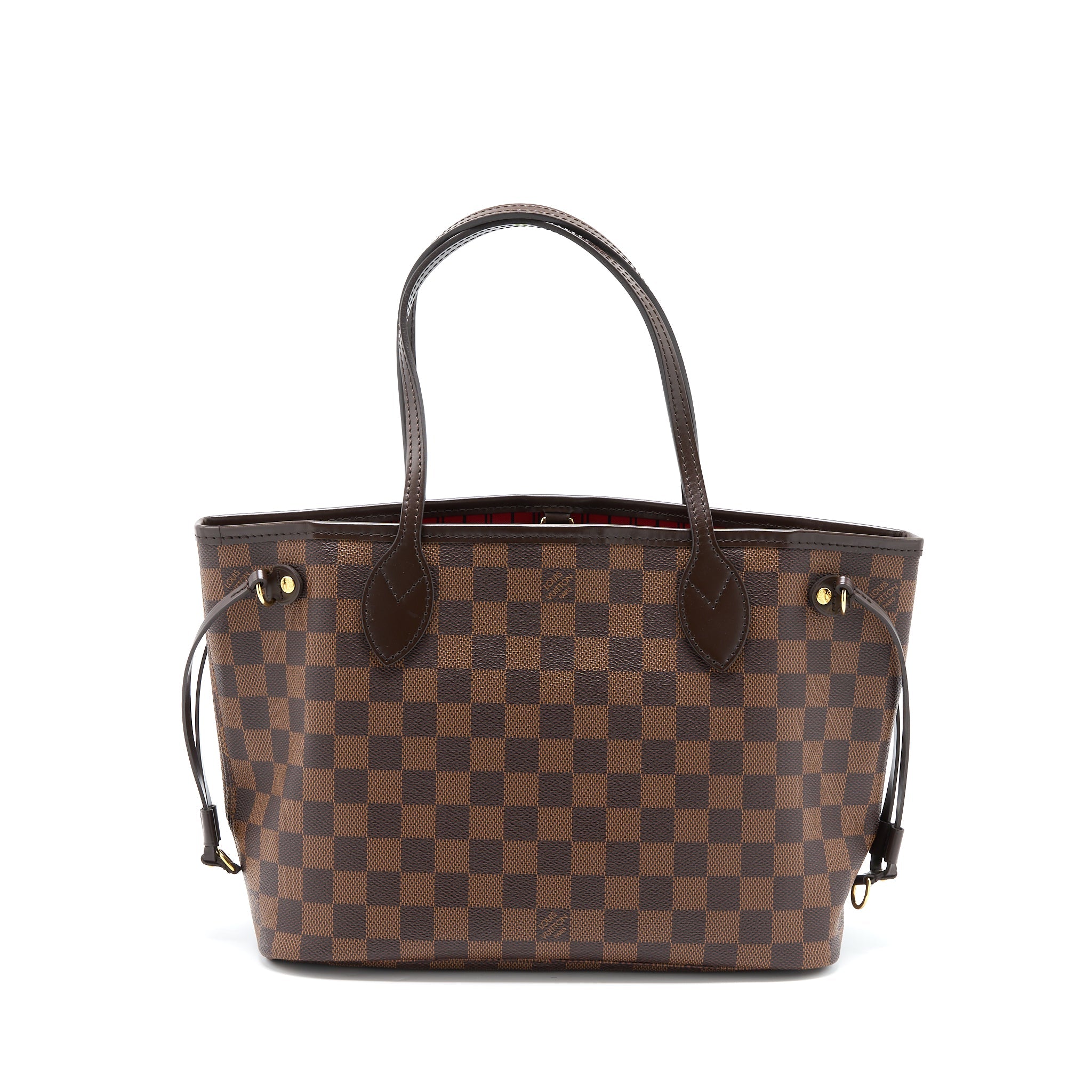 AAA Replica Louis Vuitton LV NEVERFULL PM DAMIER EBENE CANVAS GHW