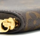 AAA Replica Louis Vuitton LV SMALL ZIP CARDHOLDER MONOGRAM CANVAS GHW