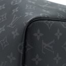 AAA Replica Louis Vuitton LV KEEPALL 55 WITH SHOULDER STRAP MONOGRAM ECLIPSE CANVAS SHW