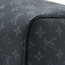 AAA Replica Louis Vuitton LV KEEPALL 55 WITH SHOULDER STRAP MONOGRAM ECLIPSE CANVAS SHW