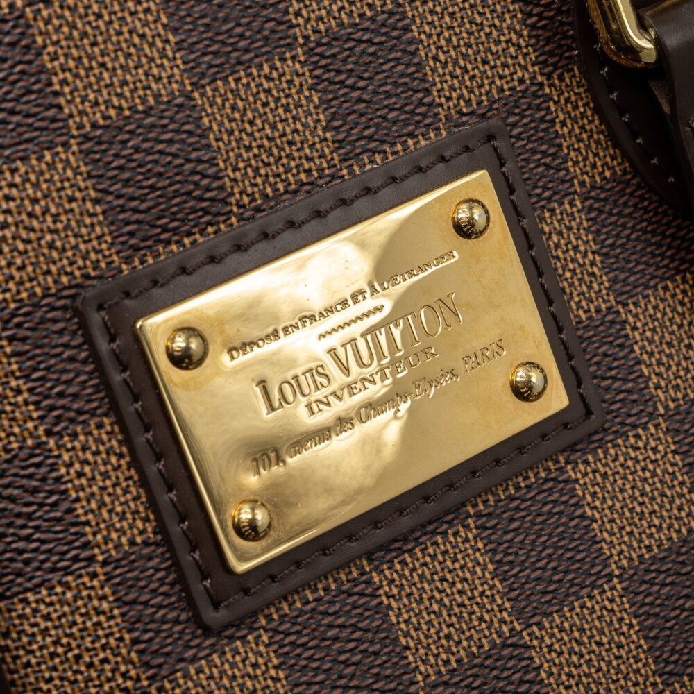 AAA Replica Louis Vuitton LV HAMPSTEAD TOTE BAG DAMIER EBENE GHW