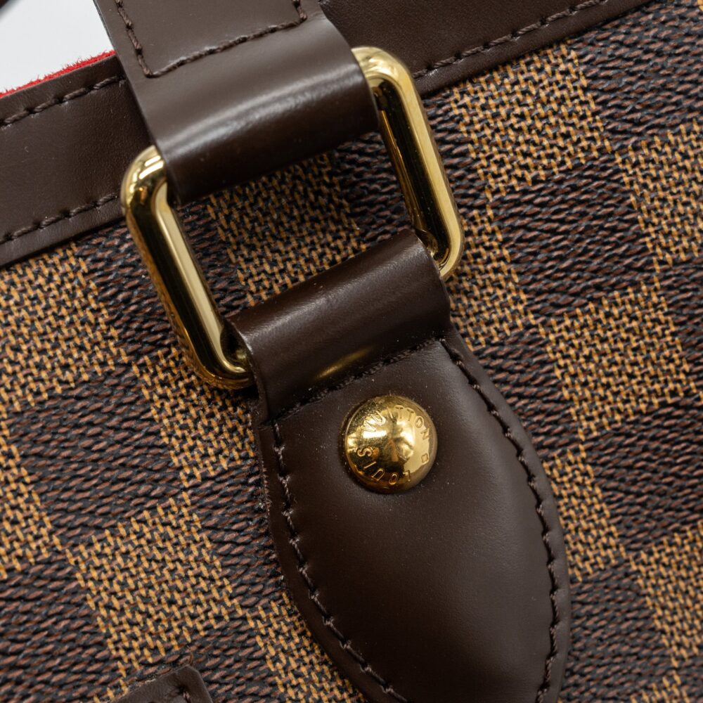 AAA Replica Louis Vuitton LV HAMPSTEAD TOTE BAG DAMIER EBENE GHW