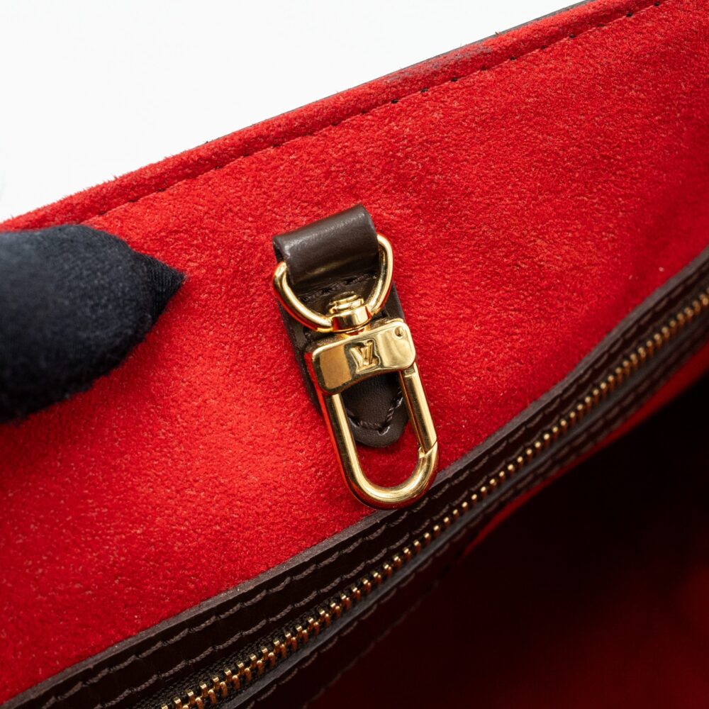 AAA Replica Louis Vuitton LV HAMPSTEAD TOTE BAG DAMIER EBENE GHW