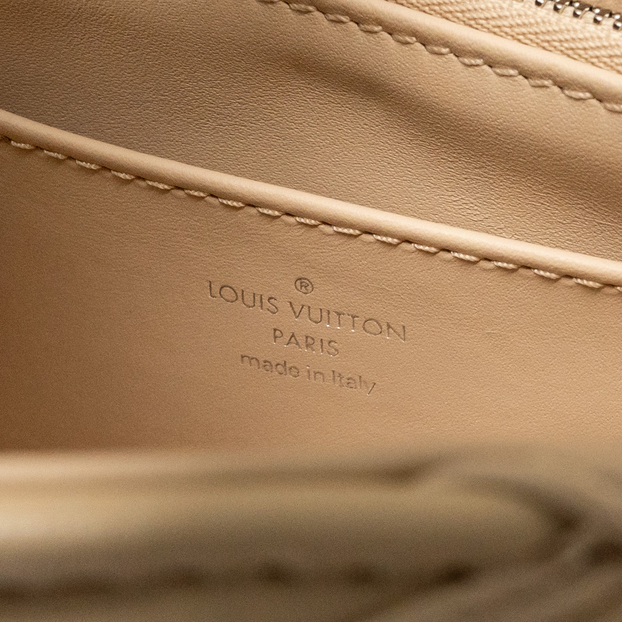 AAA Replica Louis Vuitton LV GO-14 MM LAMBSKIN BEIGE MULTICOLOUR HARDWARE
