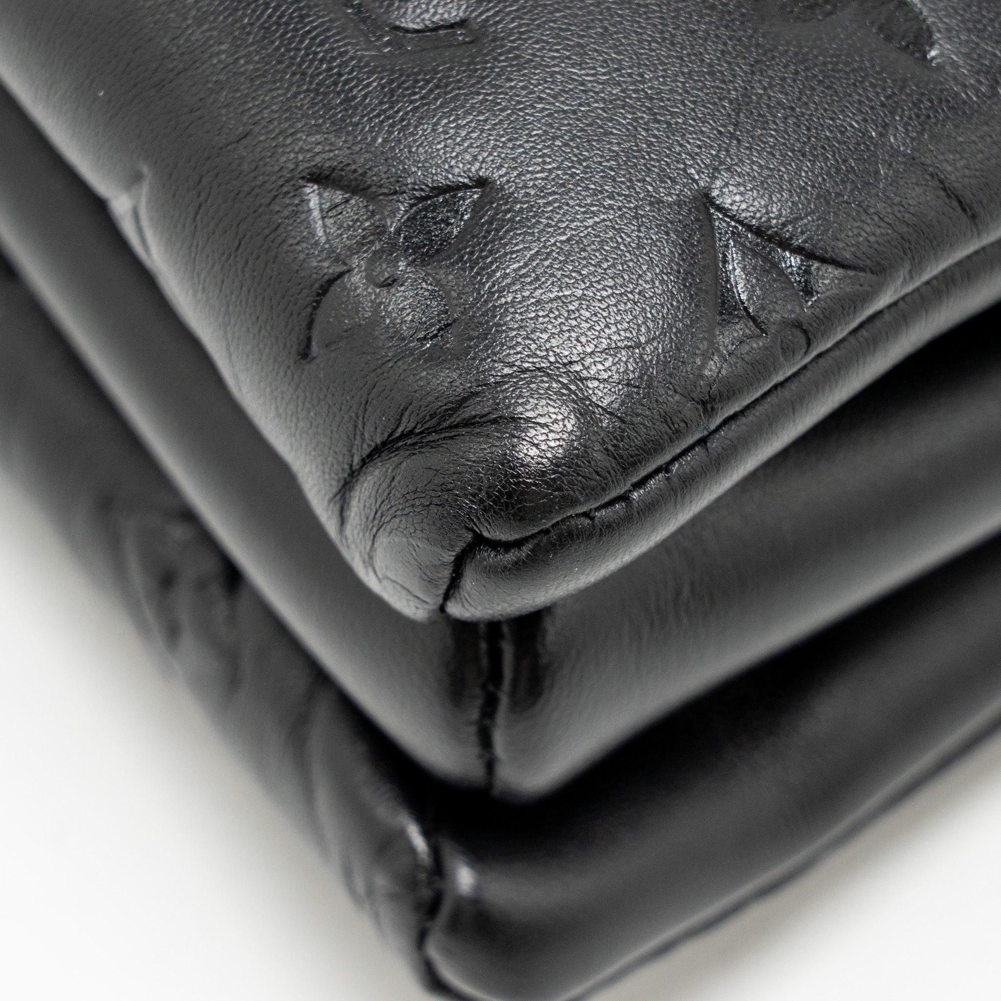 AAA Replica Louis Vuitton LV COUSSIN PM LAMBSKIN BLACK GHW