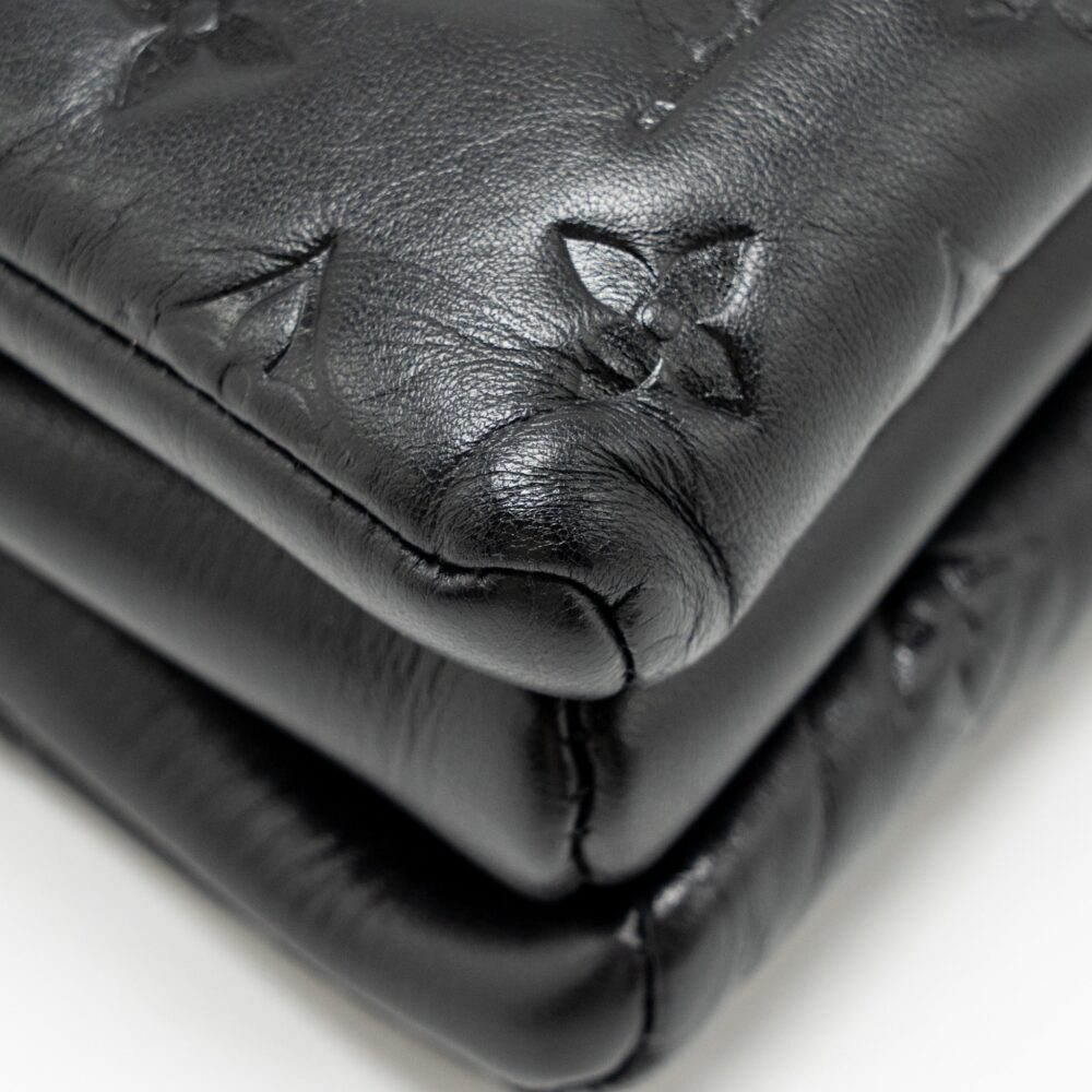 AAA Replica Louis Vuitton LV COUSSIN PM LAMBSKIN BLACK GHW