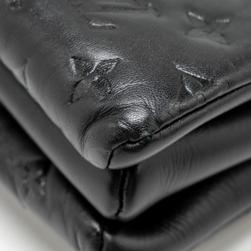 AAA Replica Louis Vuitton LV COUSSIN PM LAMBSKIN BLACK GHW