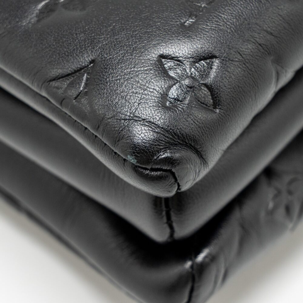 AAA Replica Louis Vuitton LV COUSSIN PM LAMBSKIN BLACK GHW