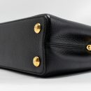 AAA Replica Louis Vuitton LV CAPUCINES BB CALFSKIN BLACK GHW