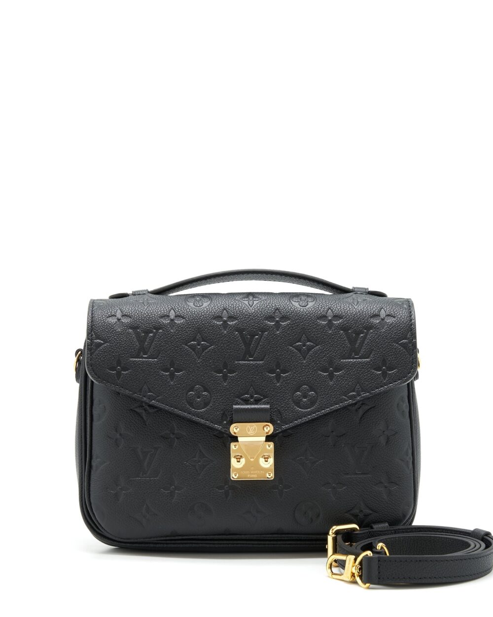 AAA Replica Louis Vuitton LV METIS POCHETTE MONOGRAM EMPREINTE BLACK GHW
