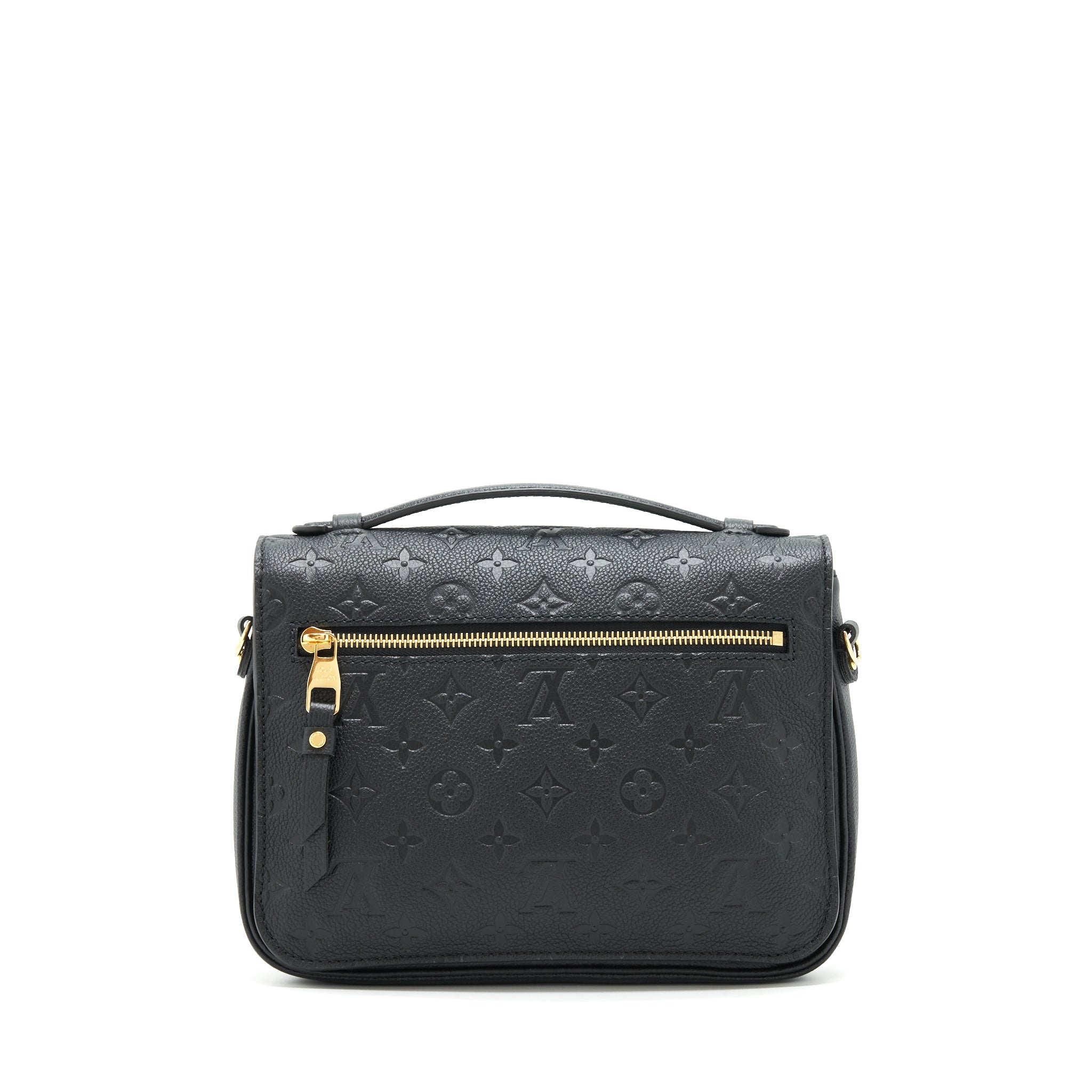 AAA Replica Louis Vuitton LV METIS POCHETTE MONOGRAM EMPREINTE BLACK GHW
