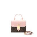 AAA Replica Louis Vuitton LV LOCKY BB MONOGRAM CANVAS / ROSE POUDRE