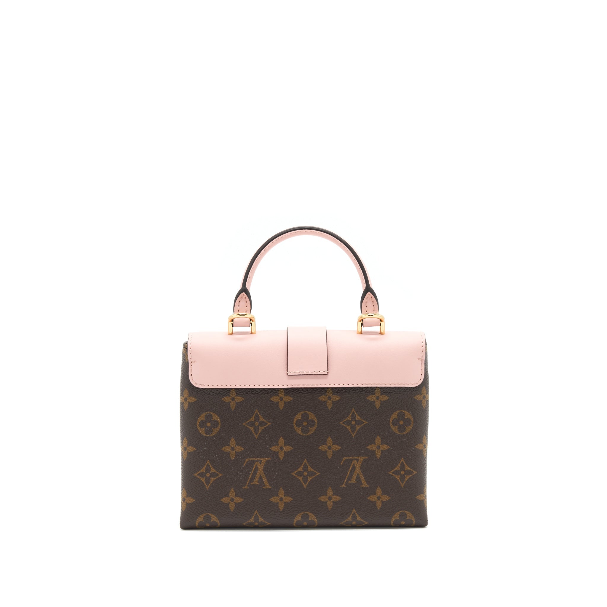 AAA Replica Louis Vuitton LV LOCKY BB MONOGRAM CANVAS / ROSE POUDRE