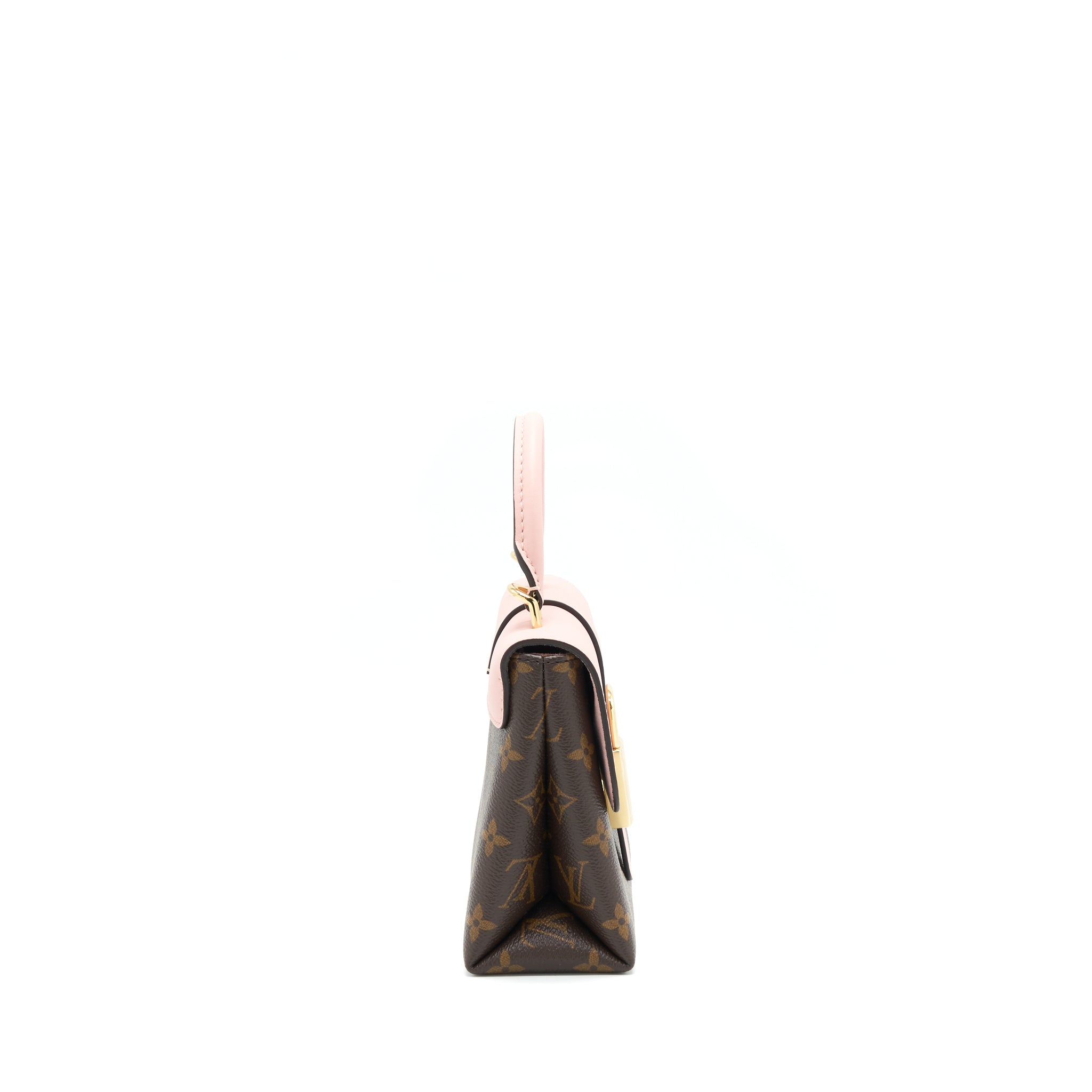 AAA Replica Louis Vuitton LV LOCKY BB MONOGRAM CANVAS / ROSE POUDRE