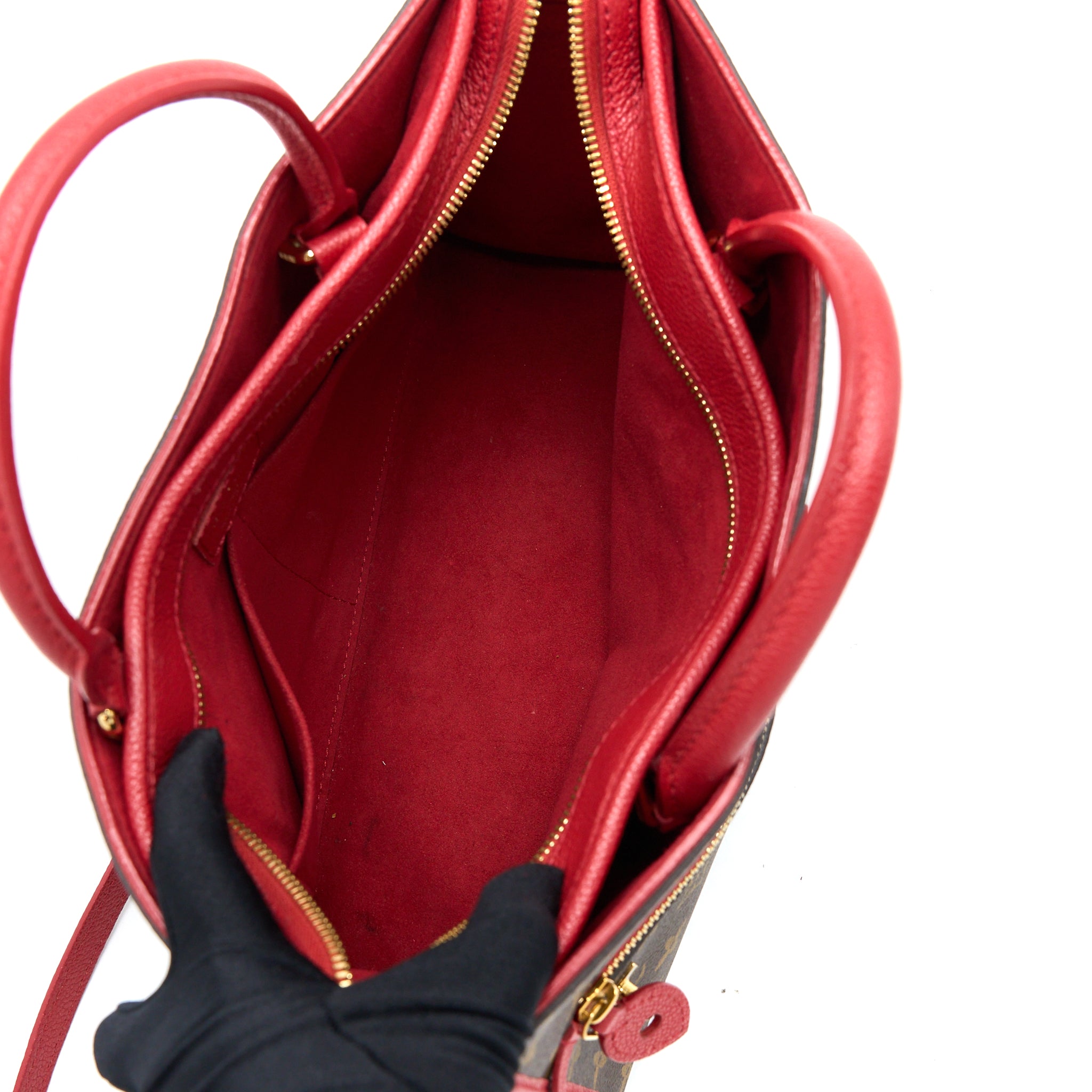 AAA Replica Louis Vuitton LV POPINCOURT PM BAG MONOGRAM CANVAS/CERISE GHW