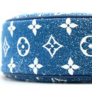 AAA Replica Louis Vuitton LV HALF-MOON LOOP BAGUETTE HANDBAG DENIM BLUE GHW (NEW VERSION)