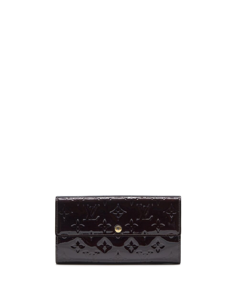 AAA Replica Louis Vuitton LV SARAH LONG WALLET VERNIS AMARANTE GHW