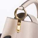 AAA Replica Louis Vuitton LV CAPUCINES BB TAURILLON GALET GHW
