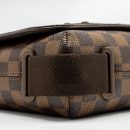 AAA Replica Louis Vuitton LV BROOKLYN PM MESSENGER BAG DAMIER EBENE CANVAS BROWN HARDWARE